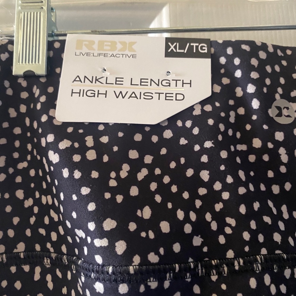 RBX Ankle Length High Waisted Leggings NWT.      Style # CR60086